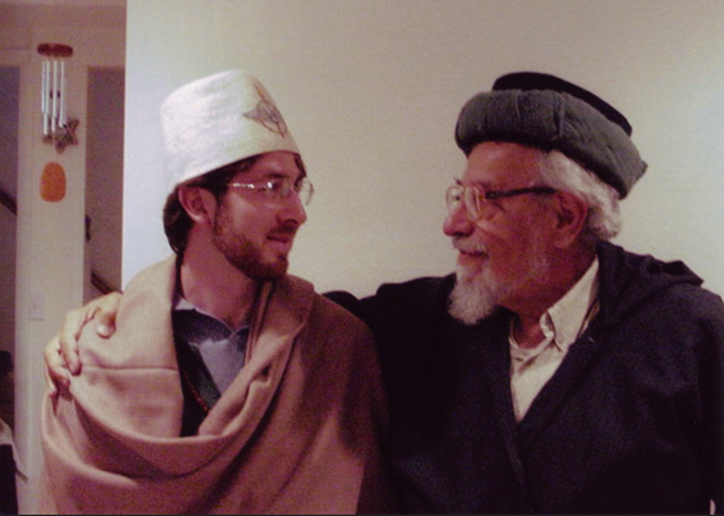  Netanel with his teacher and mentor Reb Zalman Schachter-Shalomi 